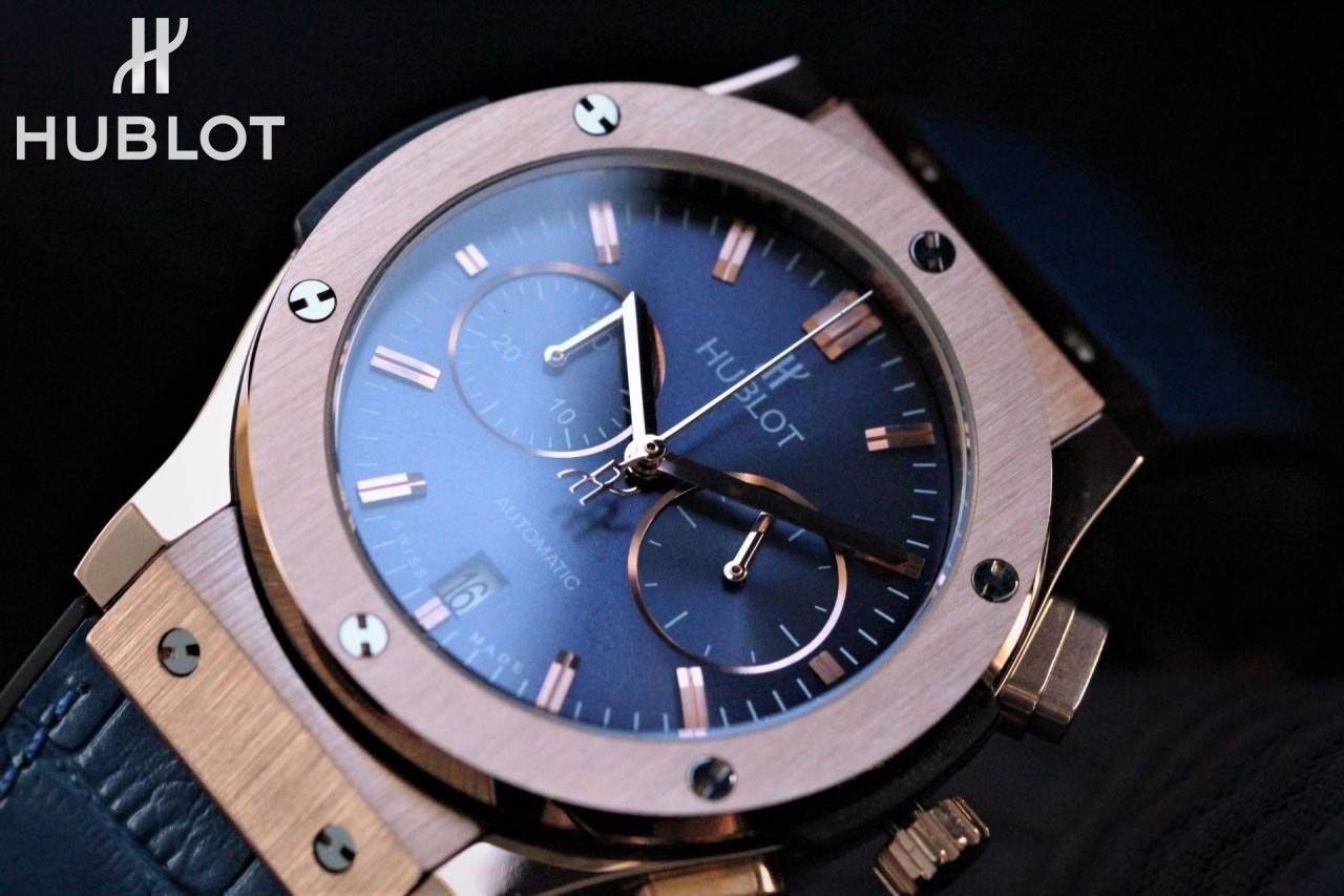 위블로(HUBLOT) Classic 퓨젼 골드블루 다이얼 (국내배송)