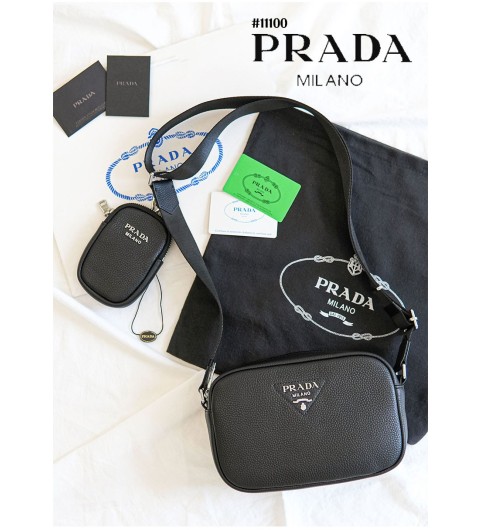 [PRADA] 프라다 비텔로 다이노 카메라백 & 파우치 셋(국내배송)