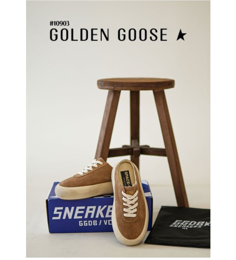 [GOLDEN GOOSE] 골든구스 스페이스 스타 셔링 라이닝 스웨이드 토바코(국내배송)