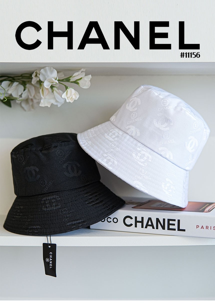 [CHANEL] 샤넬 로고패턴 남여공용 버킷햇 (국내배송)