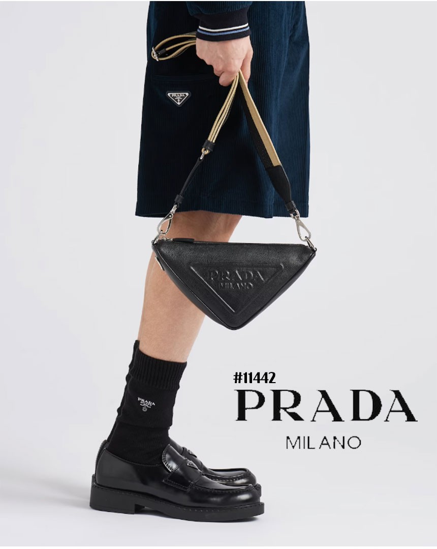 [PRADA] 프라다 사피아노 가죽 트라이앵글 백(국내배송)