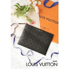 [LOUIS VUITTON] 루이비통 모노그램 앙프렝뜨 느와르 블랙 파우치 클러치백(국내배송)