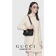 구찌 [Gucci] 수입고급 구찌 GG 마몬트 마틀라세 쉐브론 가죽 숄더백(국내배송)