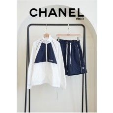 [CHANEL] 샤넬 여성 썸머 바람막이 & 배색 반바지 셋(국내배송)