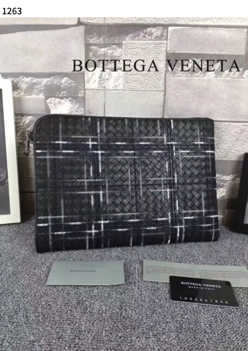 [BOTTEGA VENETA] 수입고급 인트레치아토 체크 스티치 클러치백(국내배송)