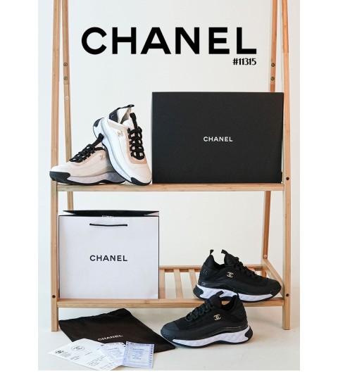 [CHANEL] 샤넬 믹스드파이버 금장로고 스니커즈 (국내배송)