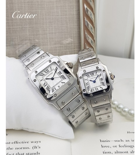 까르띠에(Cartier)산토스 드 갈베 실버메탈(국내배송)