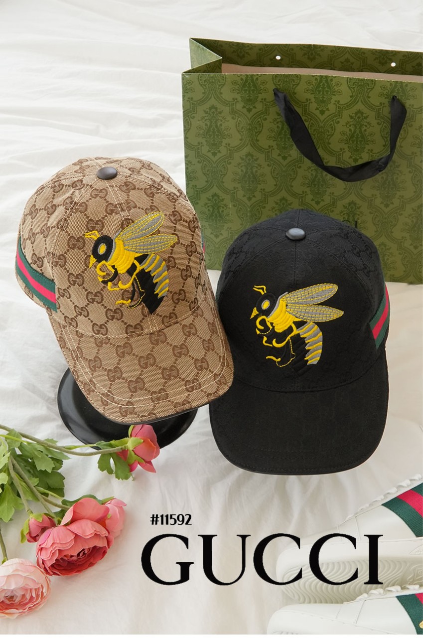 [GUCCI] 구찌 GG 벌자수 웹(Web) 남여공용 볼캡(국내배송)