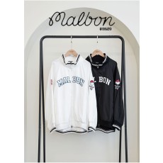 [MALBON] 말본 여성 스크립트 간절기 야구 점퍼(국내배송)