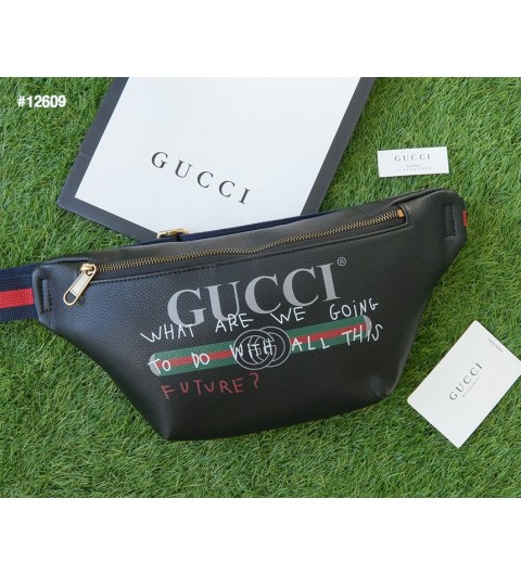 [GUCCI] 구찌 한정판 코코 카피탄 띠로고 레더 힙색 (국내배송)