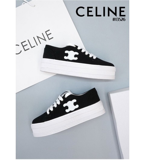 [CELINE] 셀린느 제인 로우 레이스업 스니커즈 블랙 (국내배송)