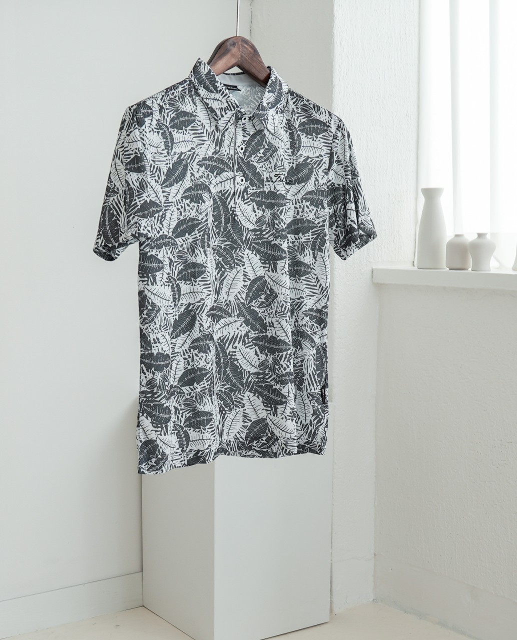 타이틀리스트 LEAF PATTERN MEN'S SHIRT (국내배송)