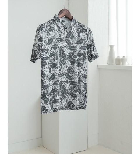 타이틀리스트 LEAF PATTERN MEN'S SHIRT (국내배송)