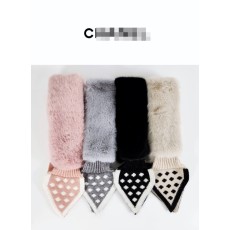 샤넬 C 도트 리본 퍼머플러 국내배송