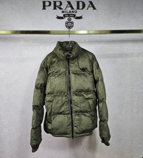 프라다스웨이드 스트링 투웨이 패딩 국내배송