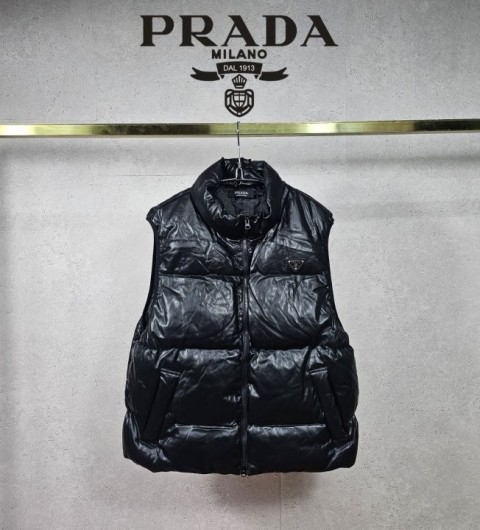 프라다 P 유광 스트링 트웨이 패딩 베스트 국내배송