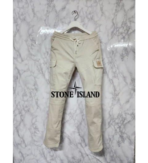 스톤아일랜드 사선 절개 워싱 밴딩팬츠 국내배송