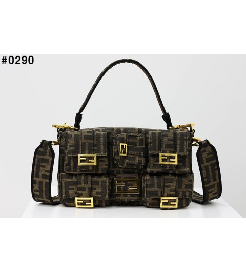 팬디 FF 자카드 패브릭 토트백 국내배송